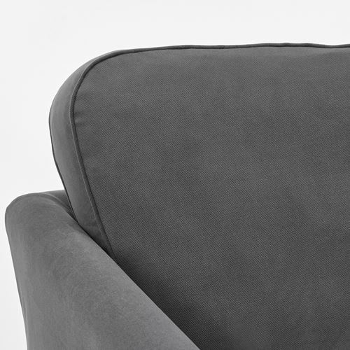 IKEA - EKHOLMA, 3'lü kanepe, hakebo koyu gri