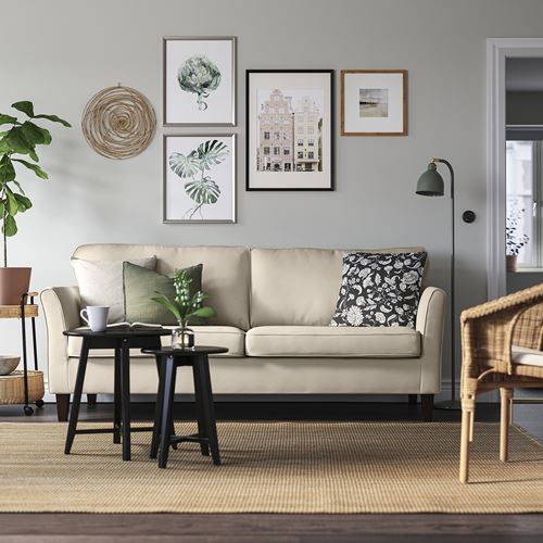 IKEA - EKHOLMA, 3'lü kanepe, hakebo bej