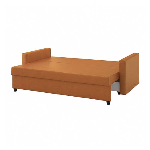 IKEA - FRIHETEN, 3-seat sofa-bed, faringe brown-orange