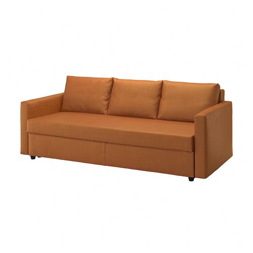 IKEA - FRIHETEN, 3-seat sofa-bed, faringe brown-orange