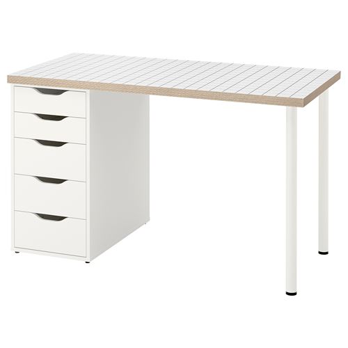 IKEA - ALEX, desk, white/anthracite, 120x60 cm