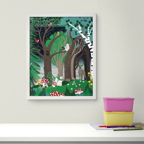 IKEA - SKOGSDUVA, poster, çok renkli, 40x50 cm