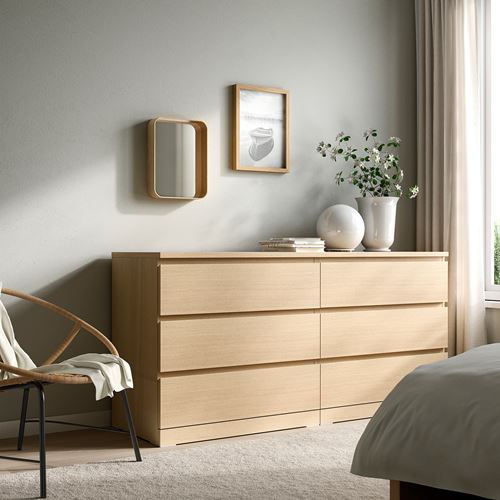 IKEA - DVARGSYREN, duvar aynası, meşe kaplama, 28x37 cm