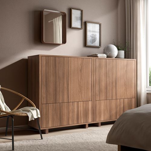 IKEA - DVARGSYREN, duvar aynası, ceviz kaplama, 40x50 cm