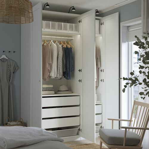 IKEA - PAX, PAX wardrobe, white, 150x60x236 cm