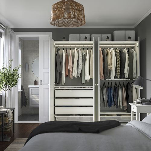 IKEA - PAX/GULLABERG, PAX wardrobe, white, 200x60x201 cm