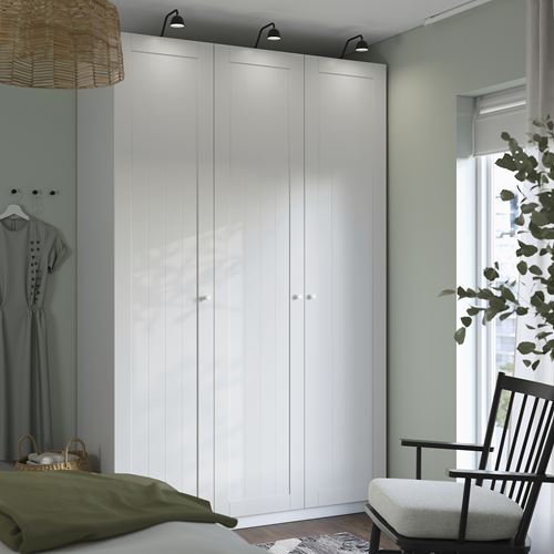 IKEA - PAX/GULLABERG, PAX gardırop, beyaz, 150x60x236 cm