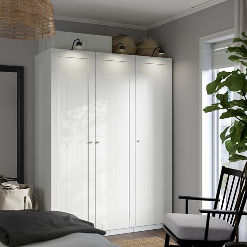 IKEA - PAX/GULLABERG, PAX wardrobe, white, 150x60x201 cm