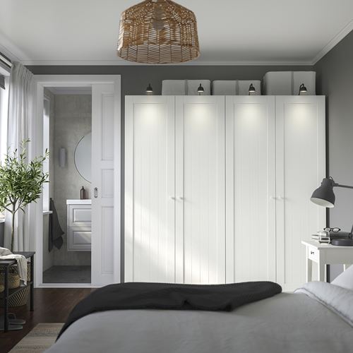 IKEA - PAX/GULLABERG, PAX wardrobe, white, 200x60x201 cm