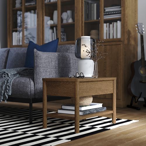 IKEA - TONSTAD, side table, oak veneer-brown, 64x40 cm