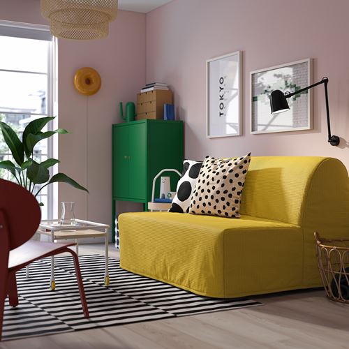 IKEA - LYCKSELE LÖVAS, 2'li yataklı kanepe, vansbro sarı