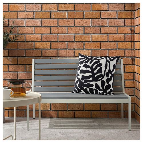 IKEA - GRÖNKNAVEL, lace pillow cover, black-white, 50x50 cm