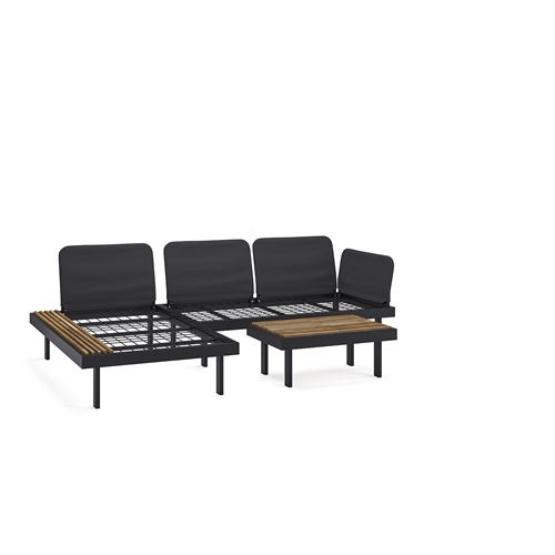 IKEA - REVSKAR, garden conversation set, anthracite