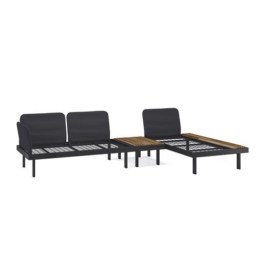 IKEA - REVSKAR, garden conversation set, anthracite