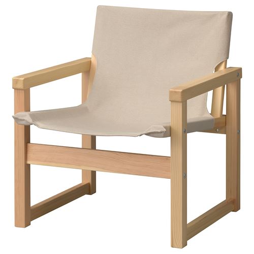 IKEA - SJALSÖ, armchair, beige-pine