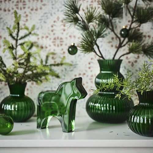 IKEA - VINTERFINT, decoration horse, green