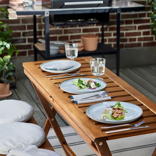 IKEA - NAMMARÖ, foldable table, light brown, 108x37 cm