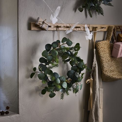 IKEA - VINTERFINT, artificial wreath, green, 45 cm