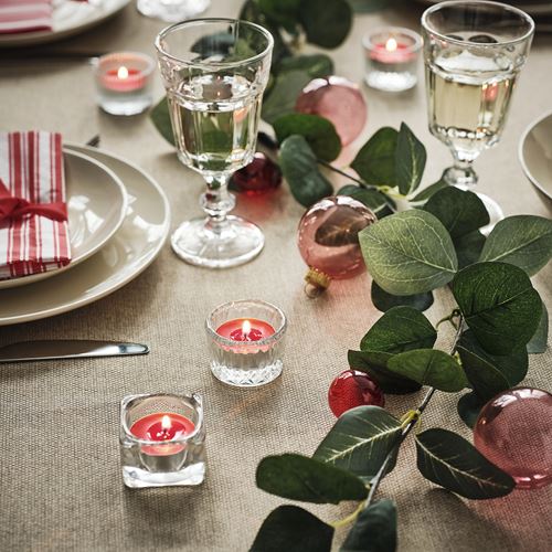 IKEA - VINTERFINT, scented tealight, red, 3.5 hr