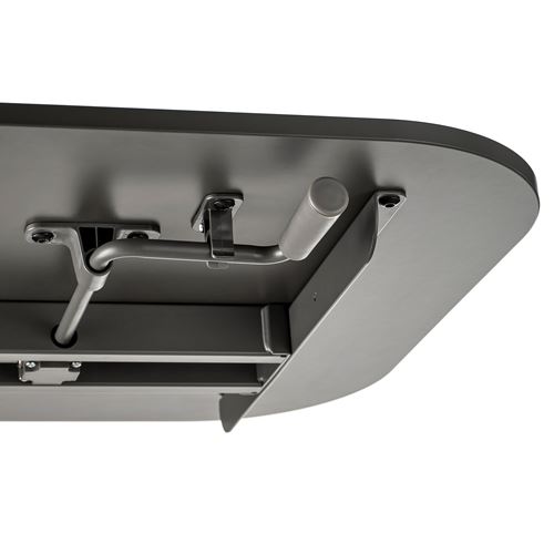 IKEA - SEGRARE, height adjustable desk, dark grey, 110x60 cm