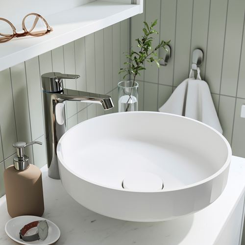 IKEA - LERSJÖN, lavabo, beyaz, 38x14 cm