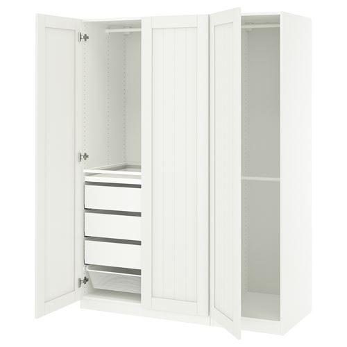 IKEA - PAX/GULLABERG, PAX wardrobe, white, 150x60x201 cm