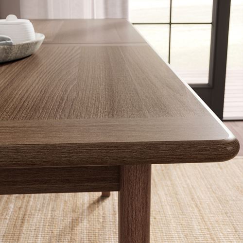 IKEA - SKANSNAS/LUSTEBO, yemek masası takımı, kahverengi kayın-viarp bej/kahverengi, 4 sandalyeli