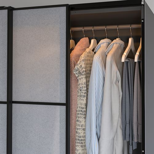 IKEA - ÖVERSIDAN, LED'li sensörlü dolap aydınlatması, koyu gri, 71 cm