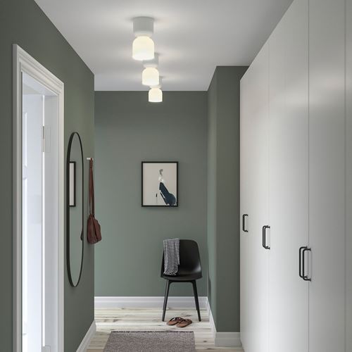 IKEA - HAMNFYR, tavan lambası, beyaz, 14 cm