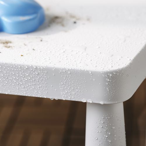 IKEA - MAMMUT, children's table, white, 77x55 cm