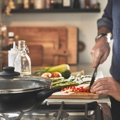 IKEA - HEMLAGAD, wok, non-stick coating-black, 28 cm