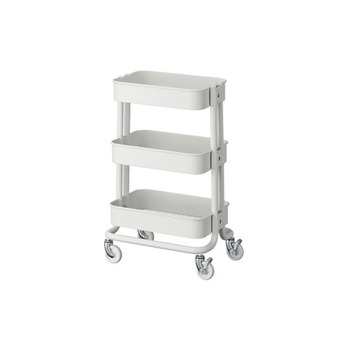 IKEA - RASKOG, trolley, white, 28x38x61 cm