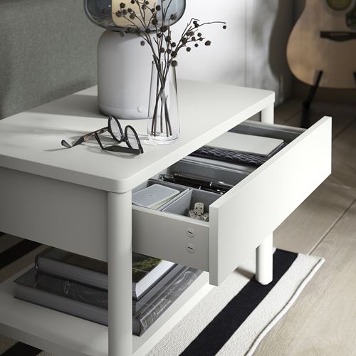 IKEA - TONSTAD, side table, off white, 64x40 cm