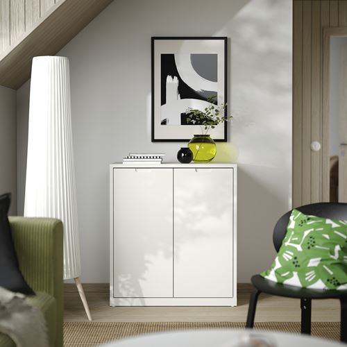 IKEA - TONSTAD, cabinet with doors, off white, 81x47x91 cm