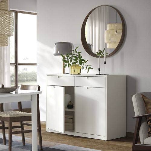 IKEA - TONSTAD, cabinet with doors, off white, 120x47x91 cm