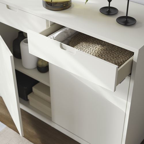 IKEA - TONSTAD, cabinet with doors, off white, 120x47x91 cm