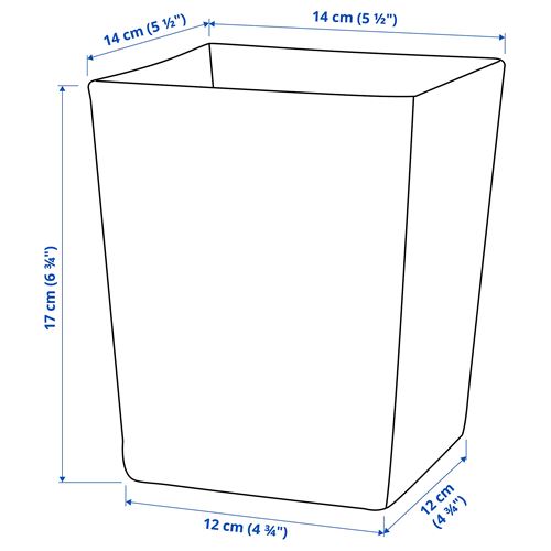 IKEA - KLOTTRIG, glass vase, transparent glass, 17 cm