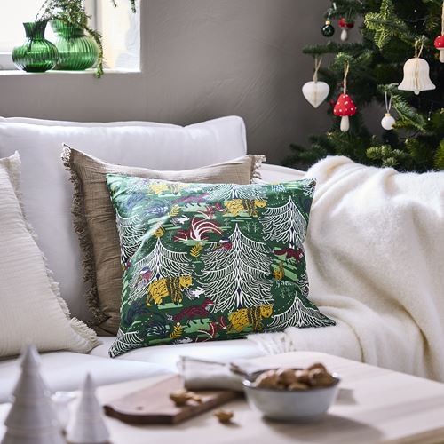 IKEA - VINTERFINT, lace pillow cover, green, 50x50 cm