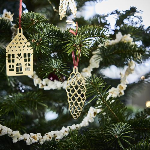 IKEA - VINTERFINT, tree ornament, golden colour