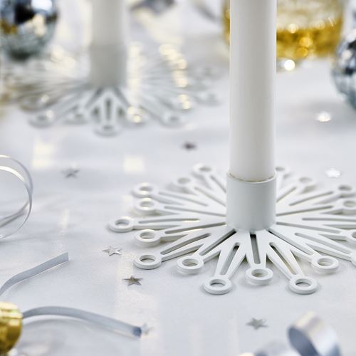 IKEA - FRÖJDA, candlestick, white, 3 cm