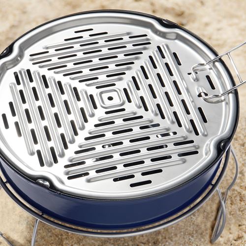 IKEA - STRANDÖN, taşınabilir kömürlü barbekü, mavi, 30 cm