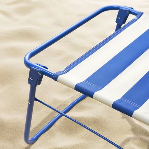 IKEA - STRANDÖN, plaj sandalyesi, mavi-beyaz
