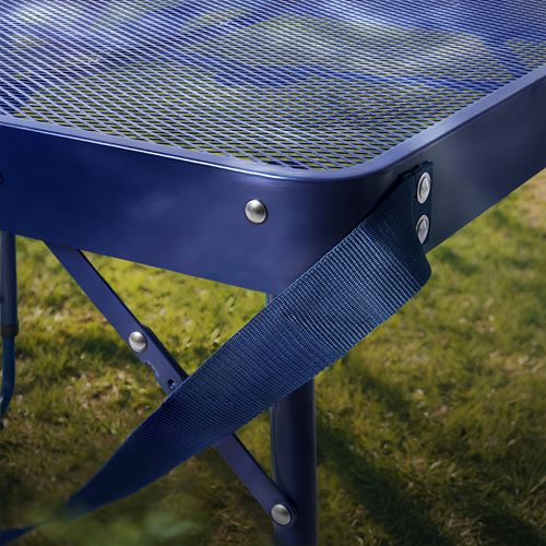 IKEA - STRANDÖN, folding table and stool set, blue