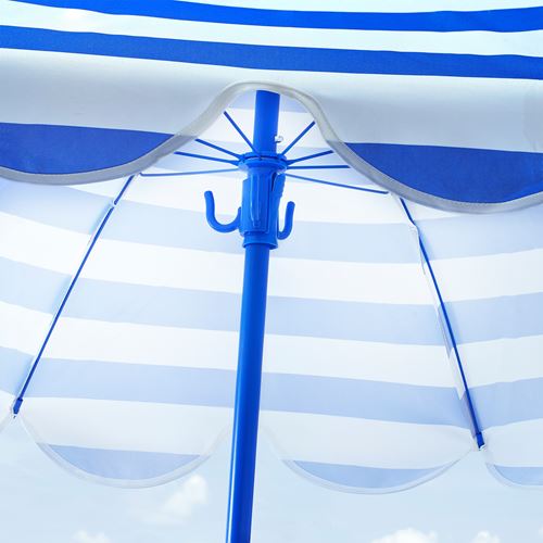 IKEA - STRANDÖN, parasol, blue-white, 140 cm