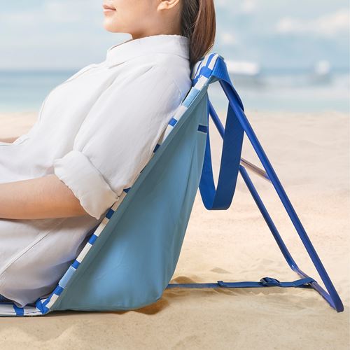 IKEA - STRANDÖN, sun lounger, blue-white