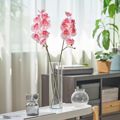 IKEA - SMYCKA, artificial flower, pink, 60 cm