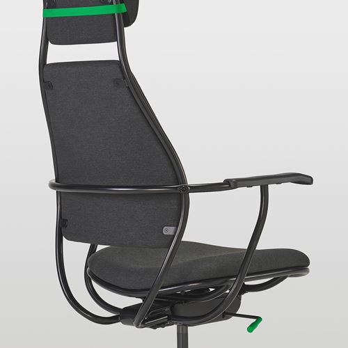 IKEA - LÖPARBANA, gaming chair, vissle dark grey