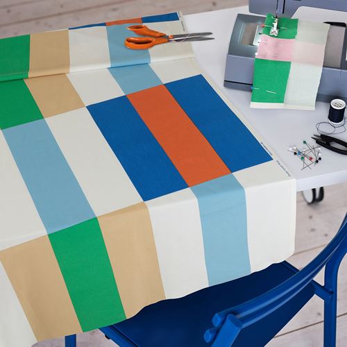 IKEA - KLIBBKORSÖRT, kesilmiş kumaş, çok renkli, 150x300 cm