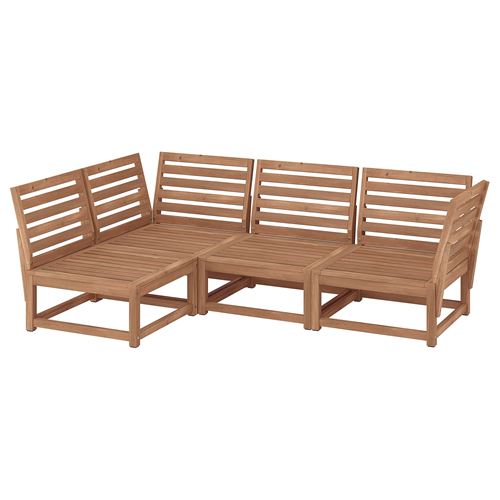 3-seat garden sofa and footstool