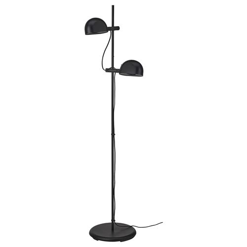 IKEA - FOLKBAT, floor/reading lamp, black, 28x132 cm
